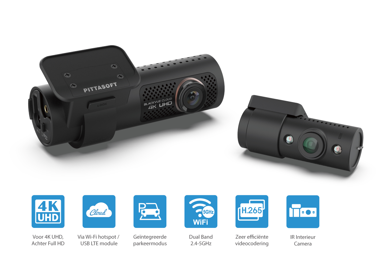 Blackvue dashcam DR900X-2CH-IR-256GB. Met Infrarode