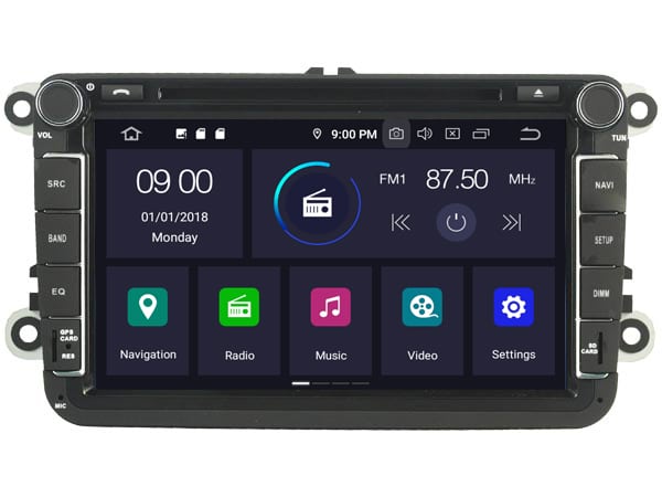 V5308 Android 10.0 Navigatie voor Skoda, Seat en Volkswagen modellen